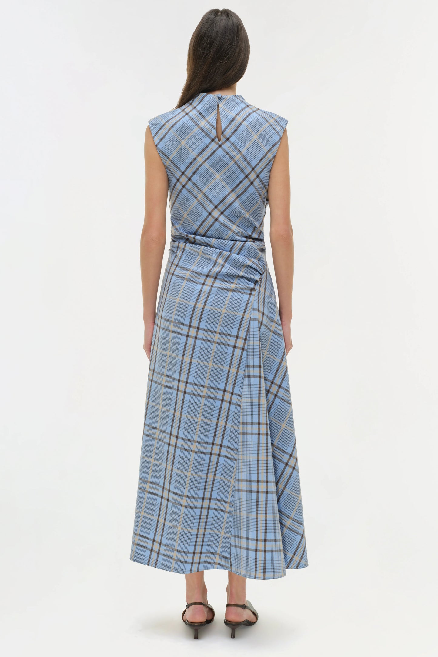 Simkhai Burke Draped Midi Dress