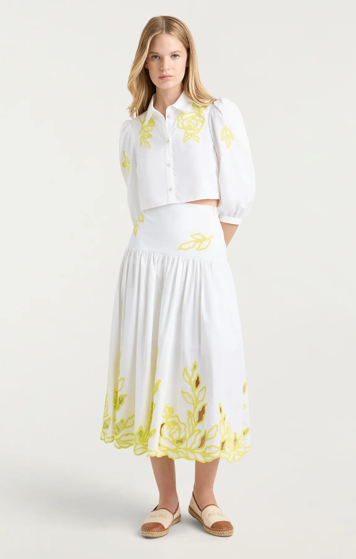 Cinq A Sept Trailing Peonies Tilda Skirt