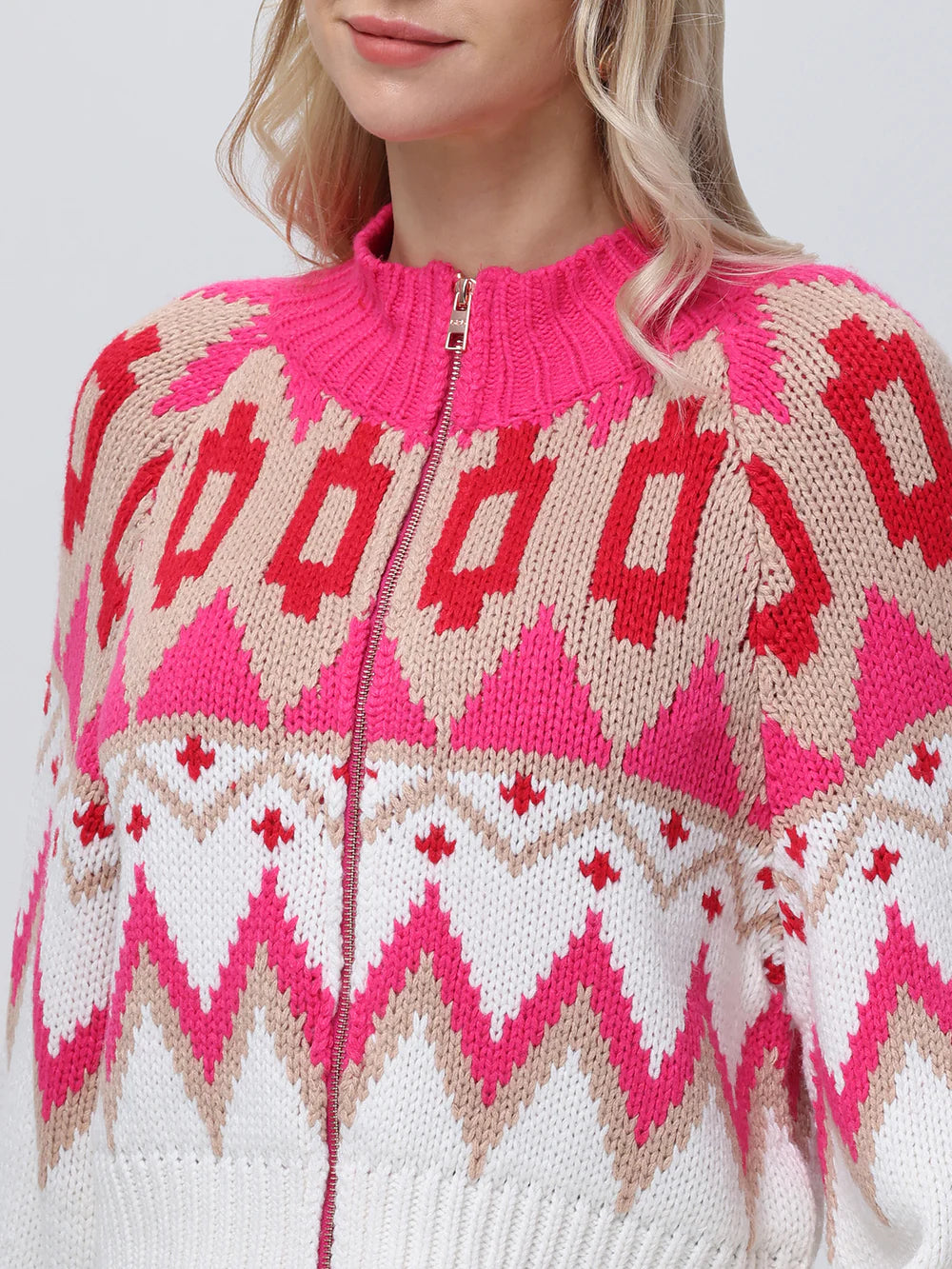 525 Victoira Fair Isle Bomber Jacket
