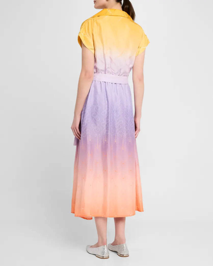 La Fuori Nyssa Geometric Shirt Dress