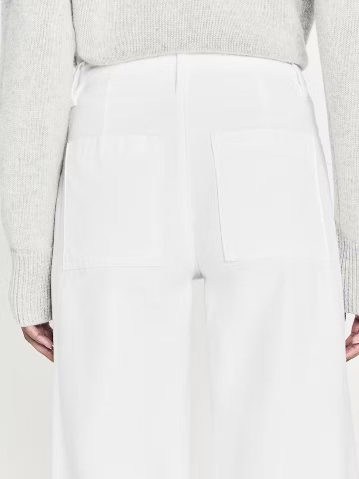 Frame 70s Patch Pocket Crop Straight Jean