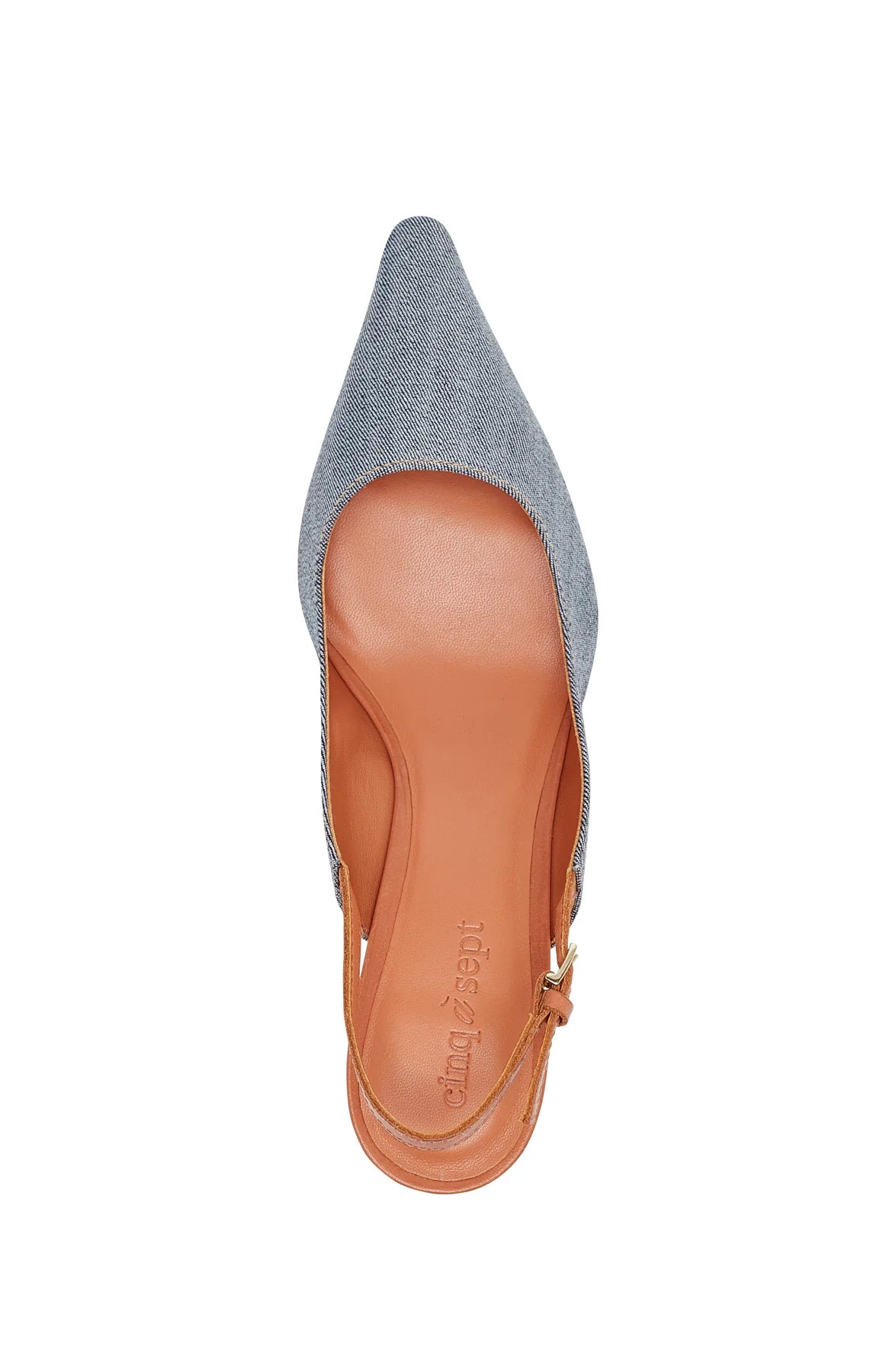 Cinq a Sept Sylvie Denim Slingback Pump