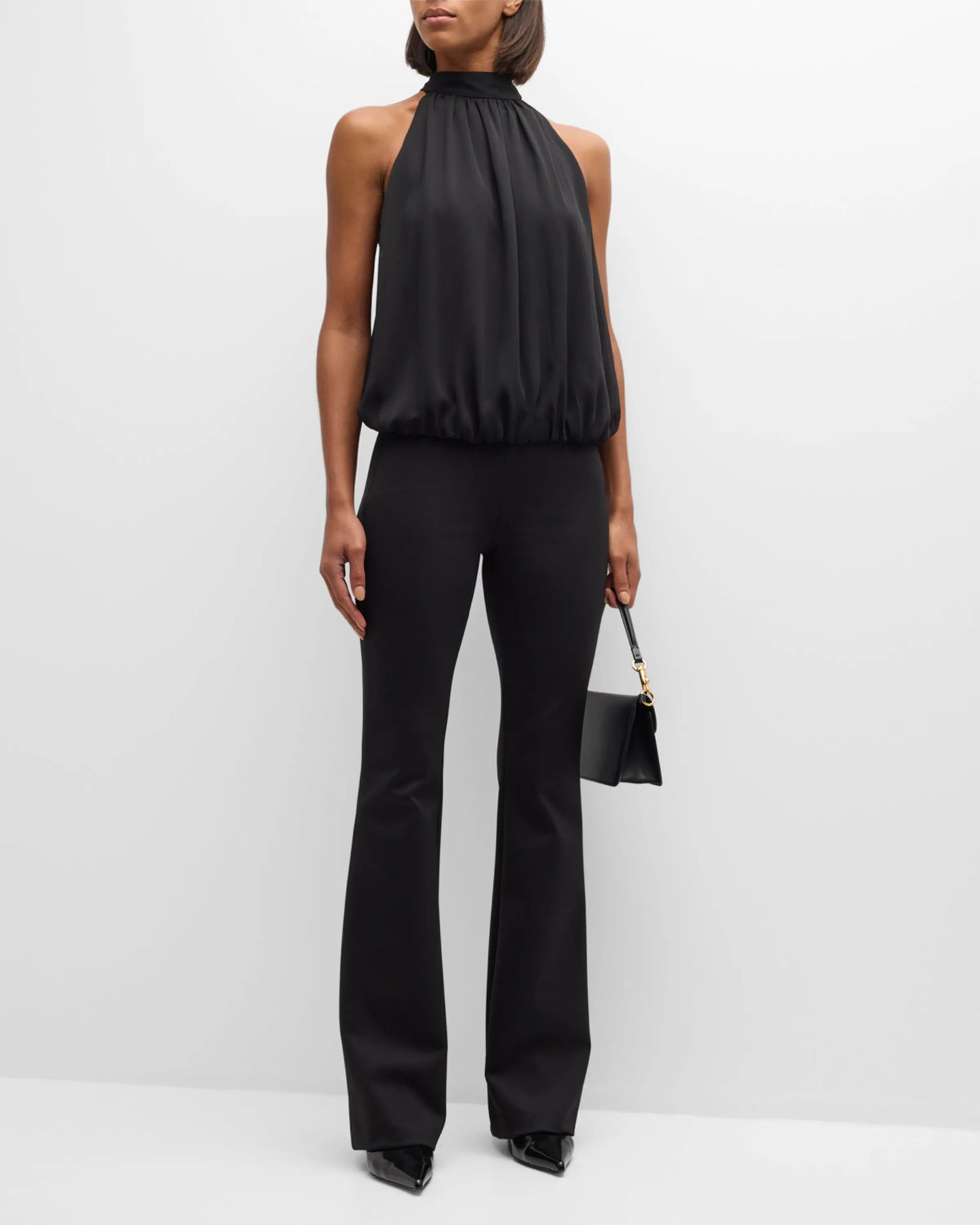 Alice + Olivia Back Zip Bootcut Pant