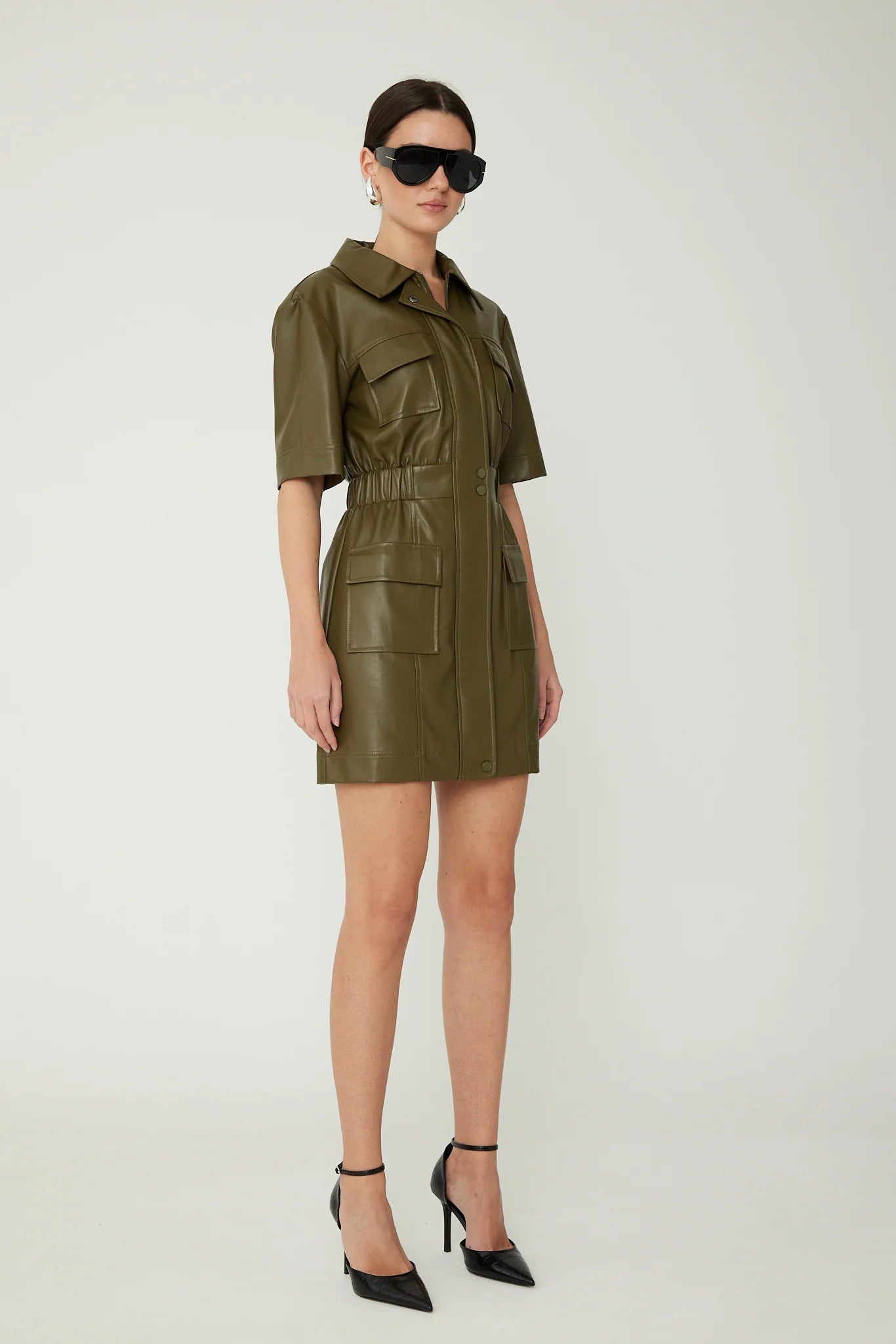JS71 Piper Vegan Leather Dress
