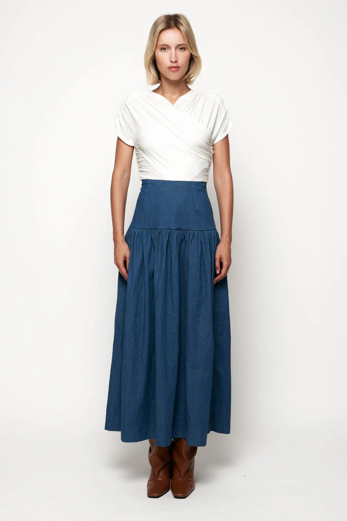 SWF Wide Waist Midi Skirt