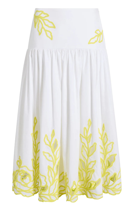 Cinq A Sept Trailing Peonies Tilda Skirt