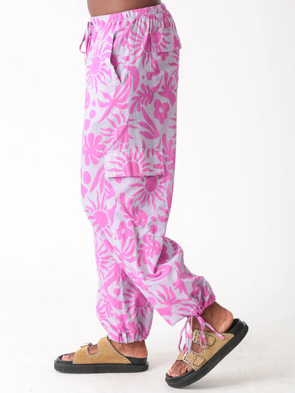 Electric Rose Beach Cargo Pant