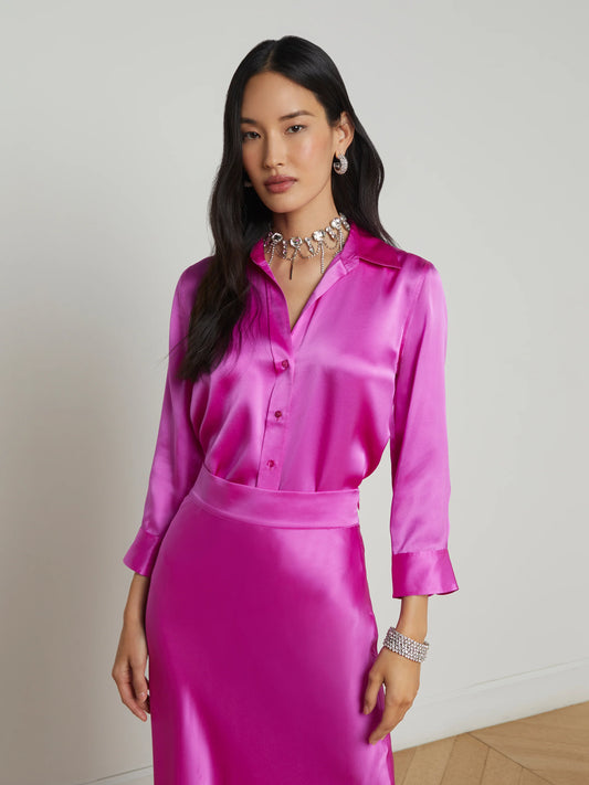 L'Agence Dani 3/4 Sleeve Blouse