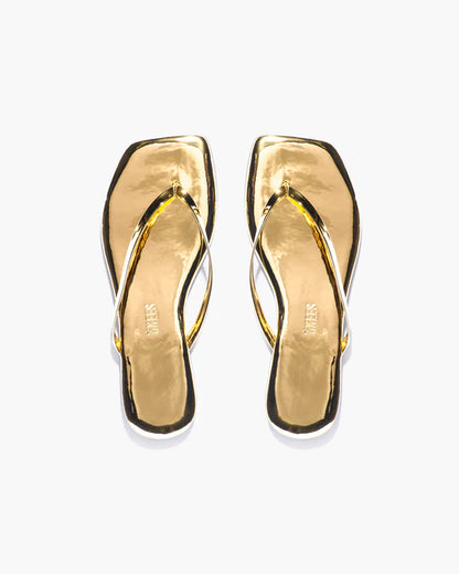 Tkees Lily Square Toe Mirror Flip Flop