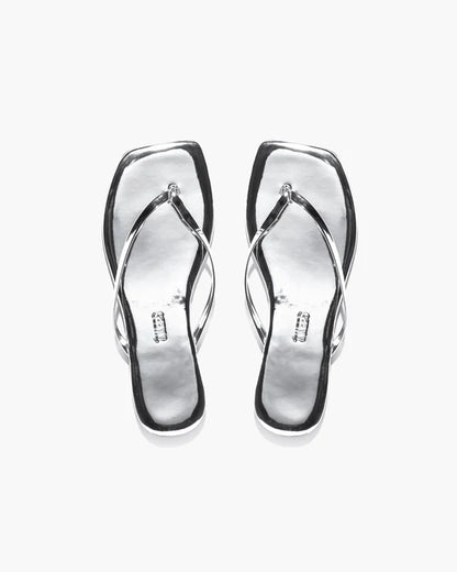 Tkees Lily Square Toe Mirror Flip Flop