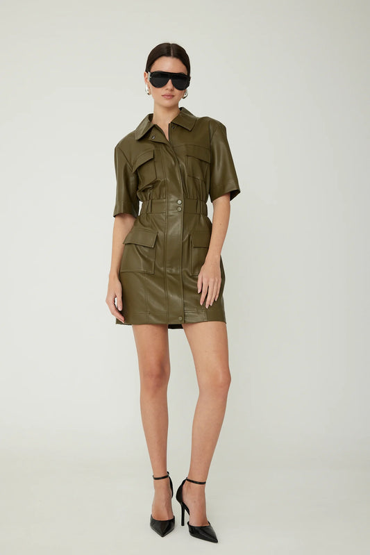 JS71 Piper Vegan Leather Dress