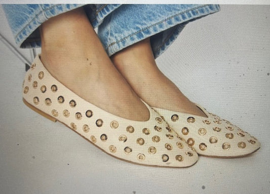 Berenice Studded Ballerina Flats