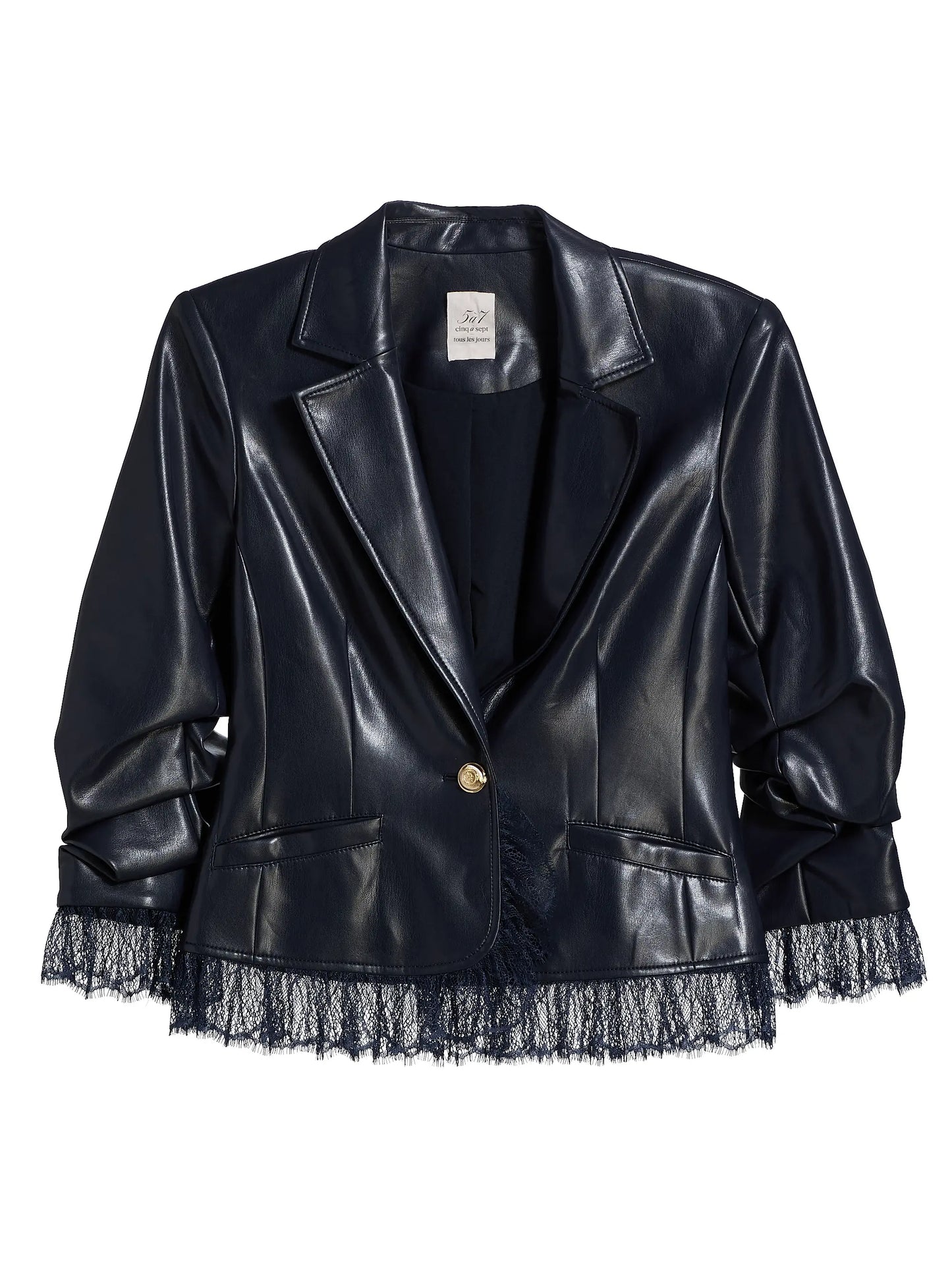 Cinq a Sept Vegan Leather Le Petit Roxie Blazer