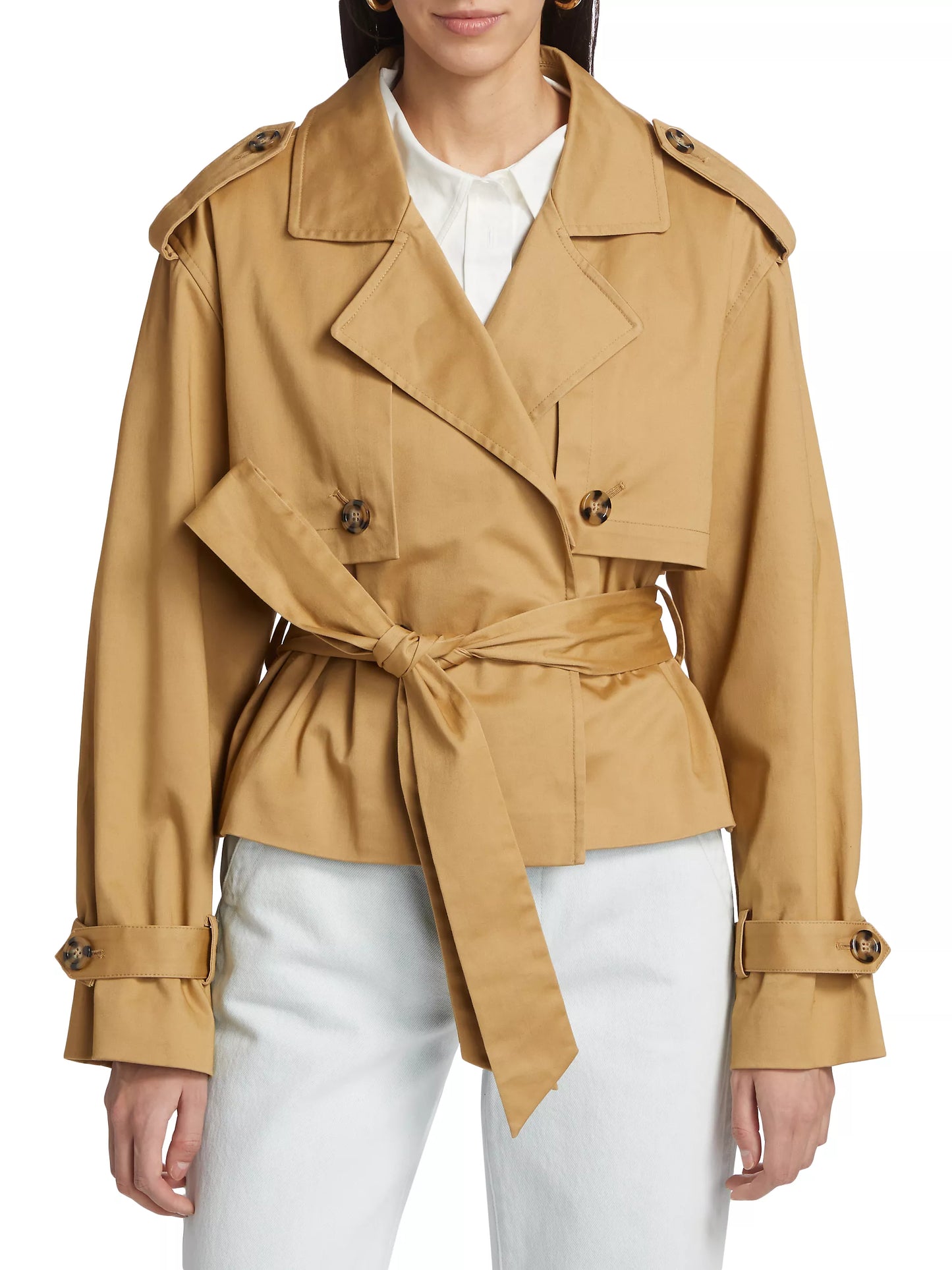 Favorite Daughter Cropped Charles Trench Coat