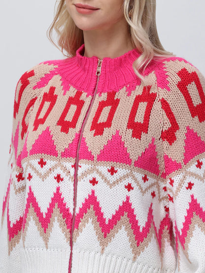 525 Victoira Fair Isle Bomber Jacket