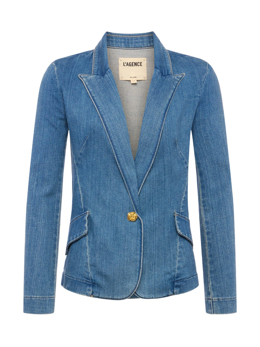 L'agence Baldwin Denim Blazer