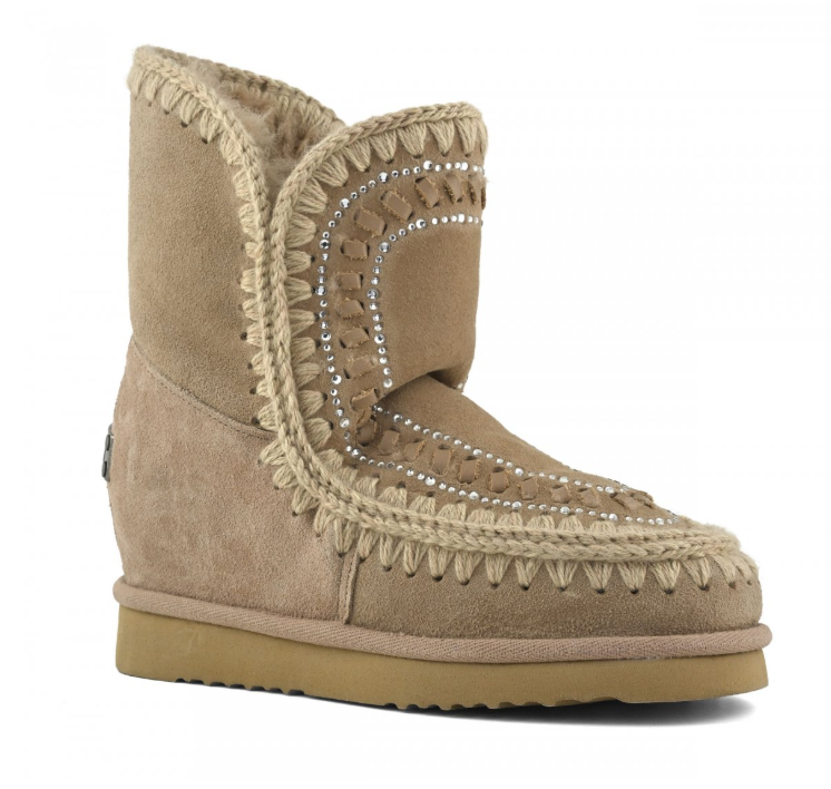 MOU Suede Wedge Boot MU.FW121053A