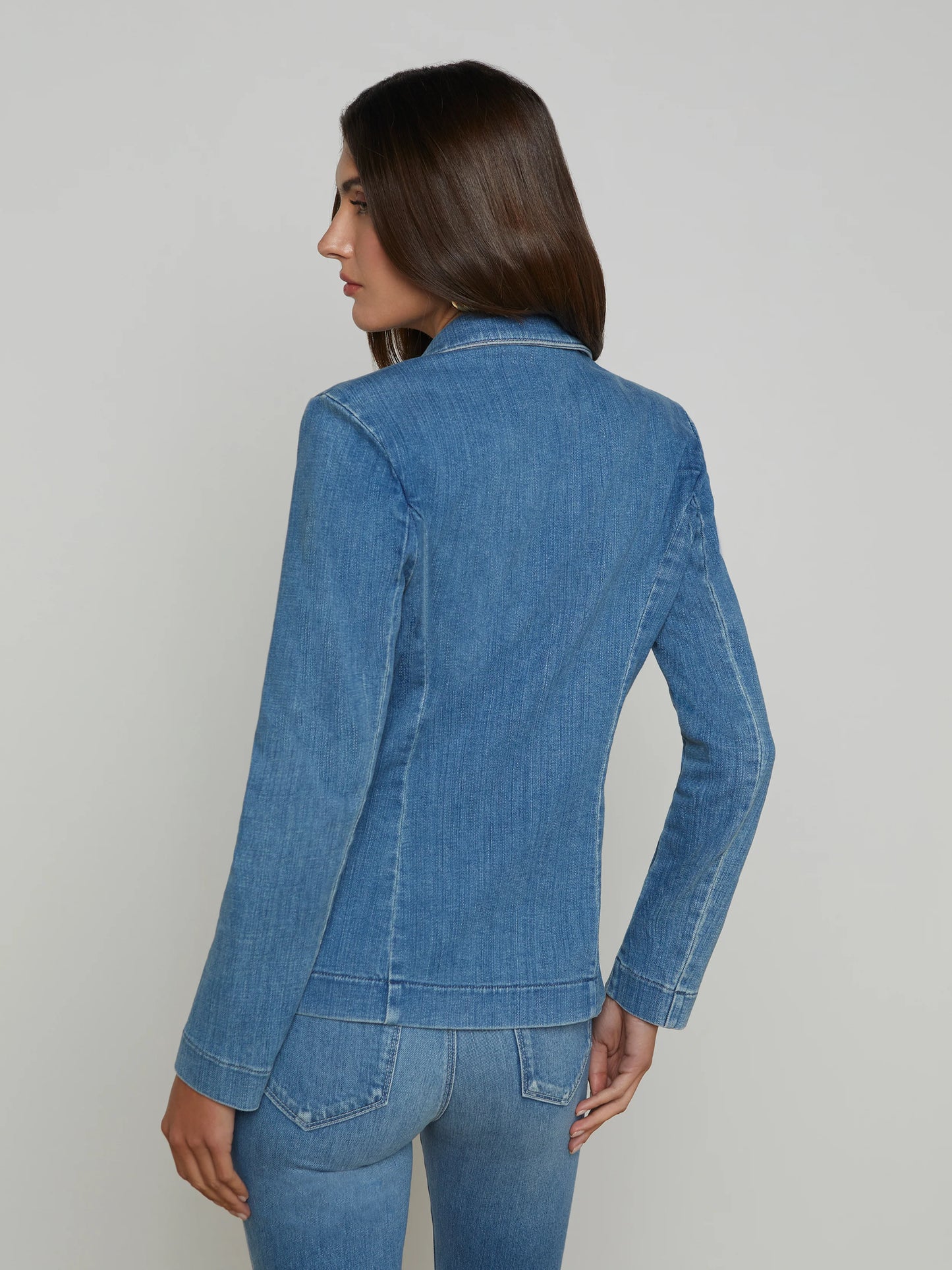 L'agence Baldwin Denim Blazer