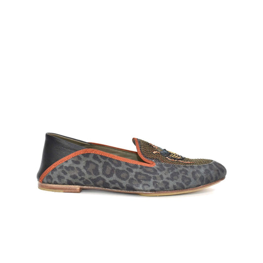 Meher Kakalia Scarab Moccasin Flat