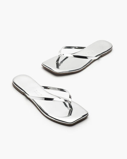 Tkees Lily Square Toe Mirror Flip Flop