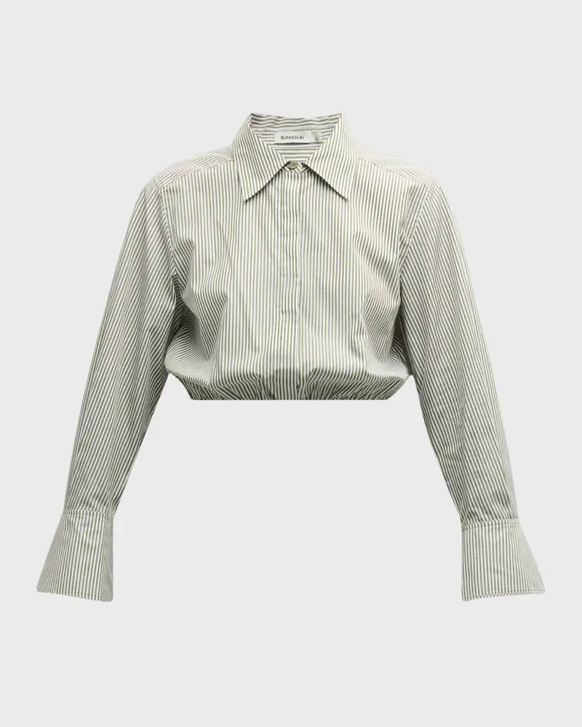 Simkhai Blythe Cropped Shirt