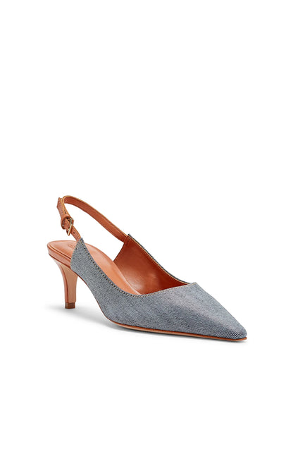 Cinq a Sept Sylvie Denim Slingback Pump