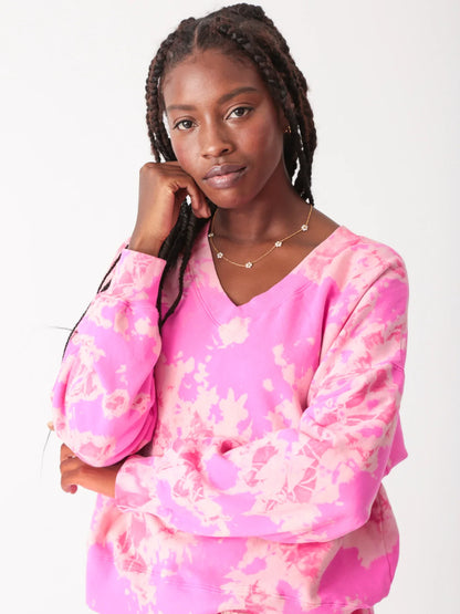 Electric Rose Ava Sweatshirt - Ice