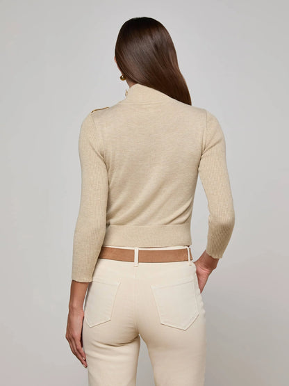 L'agence Kamdyn Crop Neck Sweater