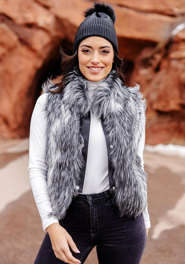 Fabulous Furs Foxy Crop Vest